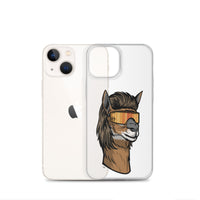 Llama Mullet iPhone Case - Clear