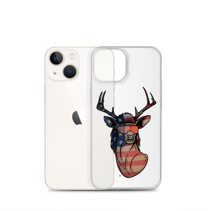 Deer Mullet USA 2.0 iPhone Case - Clear