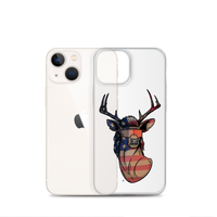 Deer Mullet USA 2.0 iPhone Case - Clear