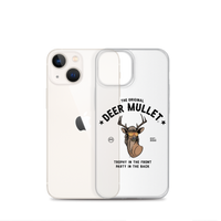 Deer Mullet Motto iPhone Case - Clear