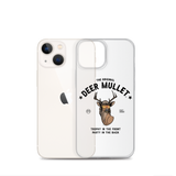 Deer Mullet Motto iPhone Case - Clear