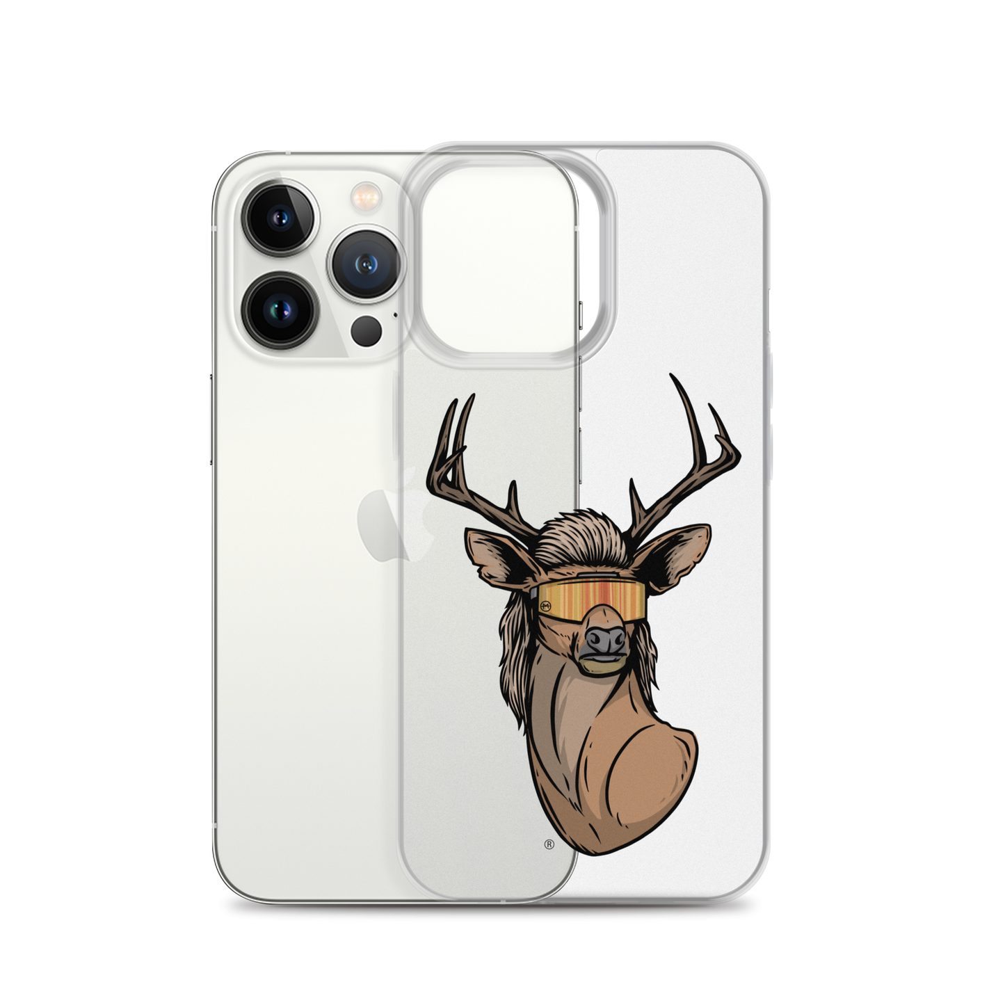 Deer Mullet 2.0 iPhone Case - Clear