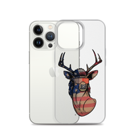 Deer Mullet USA 2.0 iPhone Case - Clear