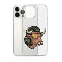 Bull Mullet iPhone Case - Clear