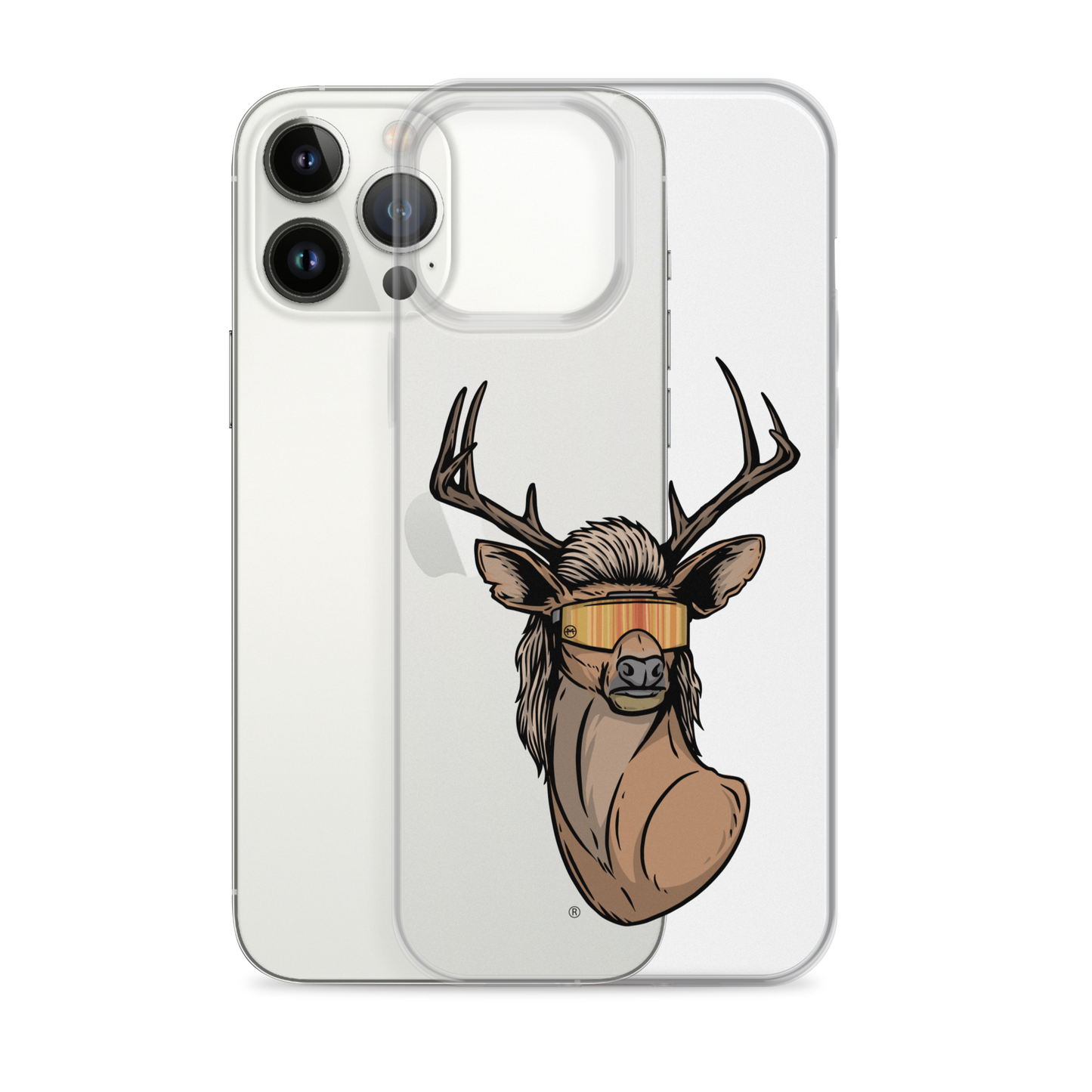 Deer Mullet 2.0 iPhone Case - Clear