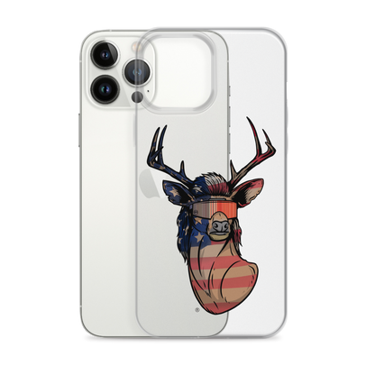Deer Mullet USA 2.0 iPhone Case - Clear