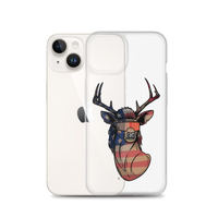 Deer Mullet USA 2.0 iPhone Case - Clear