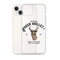 Deer Mullet Motto iPhone Case - Clear