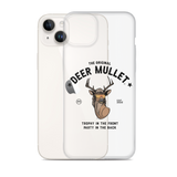 Deer Mullet Motto iPhone Case - Clear