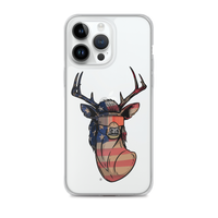 Deer Mullet USA 2.0 iPhone Case - Clear