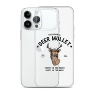 Deer Mullet Motto iPhone Case - Clear