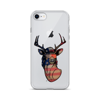 Deer Mullet USA 2.0 iPhone Case - Clear