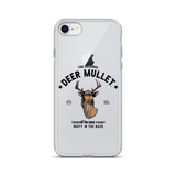 Deer Mullet Motto iPhone Case - Clear