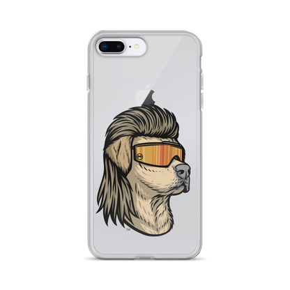 Yellow Lab Mullet iPhone Case - Clear