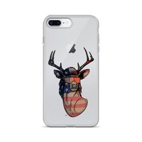 Deer Mullet USA 2.0 iPhone Case - Clear