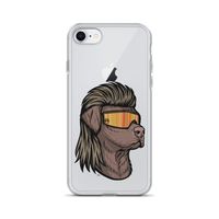 Chocolate Lab Mullet iPhone Case - Clear