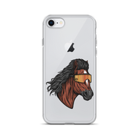 Horse Mullet iPhone Case - Clear