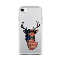 Deer Mullet USA 2.0 iPhone Case - Clear