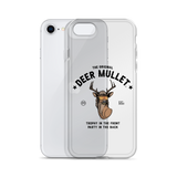 Deer Mullet Motto iPhone Case - Clear