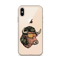 Bull Mullet iPhone Case - Clear