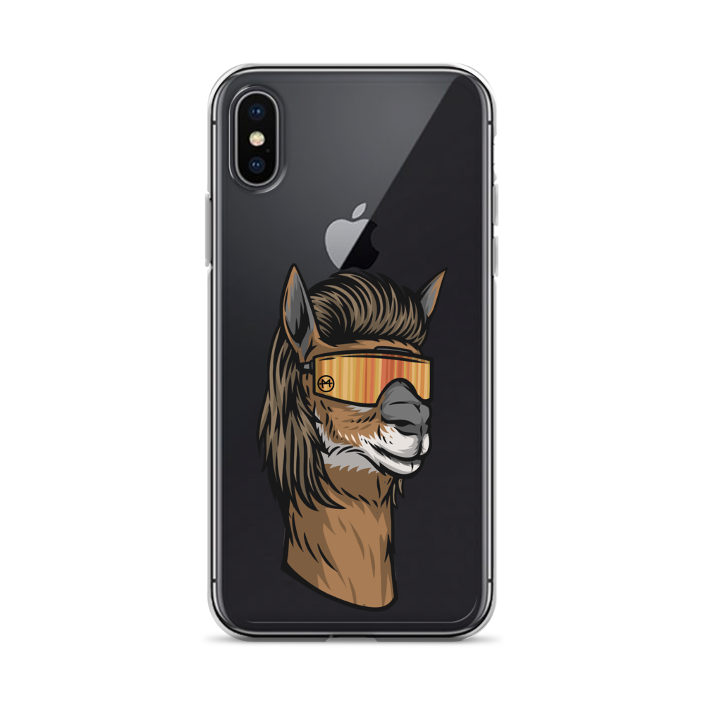 Llama Mullet iPhone Case - Clear