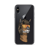 Llama Mullet iPhone Case - Clear