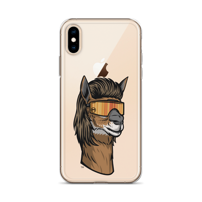 Llama Mullet iPhone Case - Clear