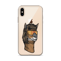 Llama Mullet iPhone Case - Clear