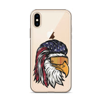 Eagle Mullet USA iPhone Case - Clear