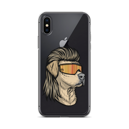 Yellow Lab Mullet iPhone Case - Clear