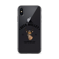 Deer Mullet Motto iPhone Case - Clear