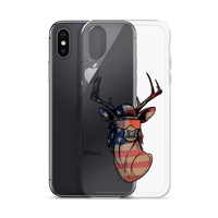 Deer Mullet USA 2.0 iPhone Case - Clear