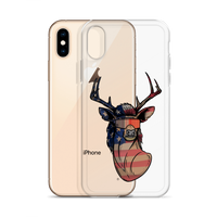 Deer Mullet USA 2.0 iPhone Case - Clear