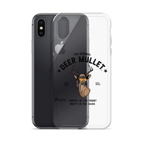 Deer Mullet Motto iPhone Case - Clear