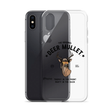 Deer Mullet Motto iPhone Case - Clear