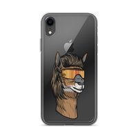 Llama Mullet iPhone Case - Clear