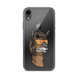 Llama Mullet iPhone Case - Clear