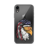 Eagle Mullet USA iPhone Case - Clear