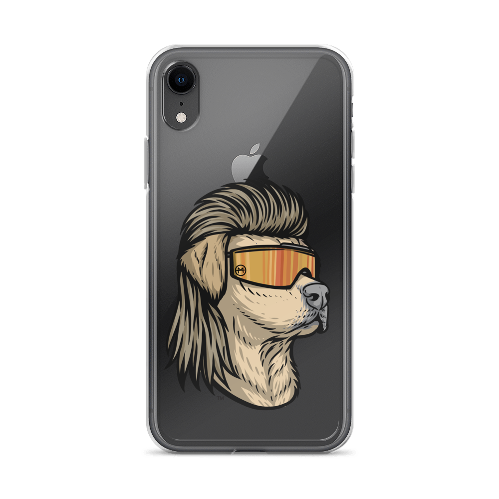 Yellow Lab Mullet iPhone Case - Clear