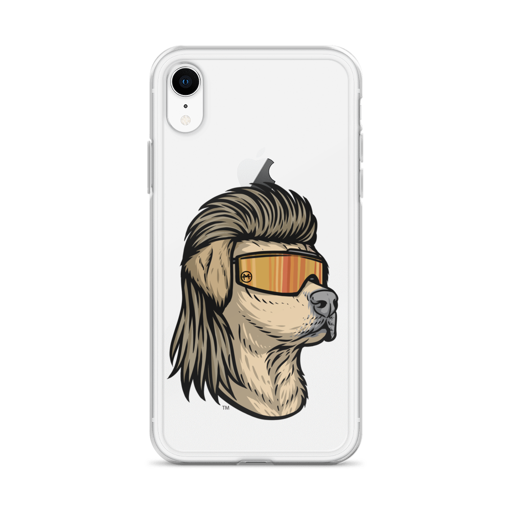 Yellow Lab Mullet iPhone Case - Clear
