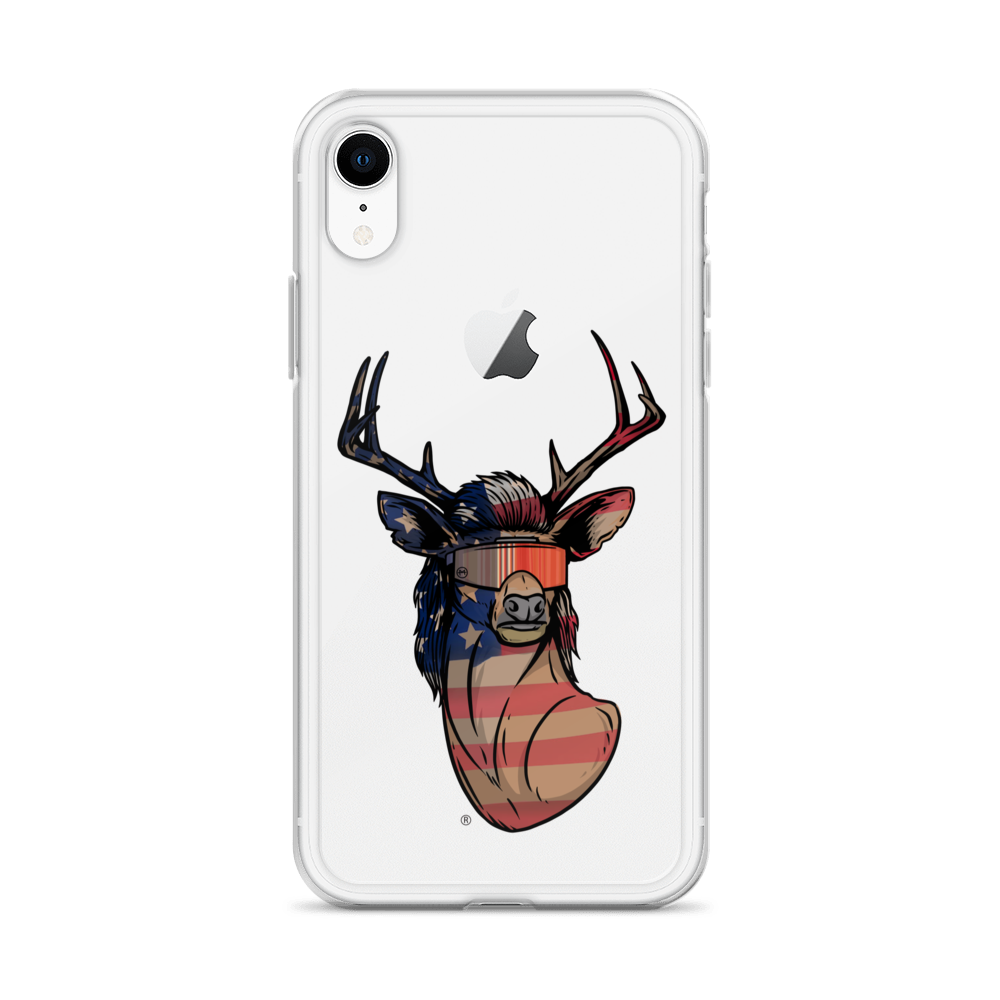 Deer Mullet USA 2.0 iPhone Case - Clear