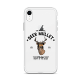 Deer Mullet Motto iPhone Case - Clear