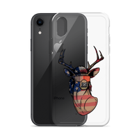 Deer Mullet USA 2.0 iPhone Case - Clear