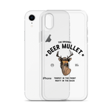 Deer Mullet Motto iPhone Case - Clear