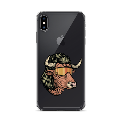 Bull Mullet iPhone Case - Clear