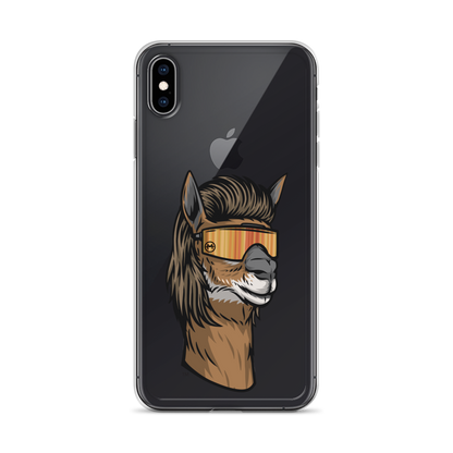 Llama Mullet iPhone Case - Clear