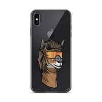 Llama Mullet iPhone Case - Clear