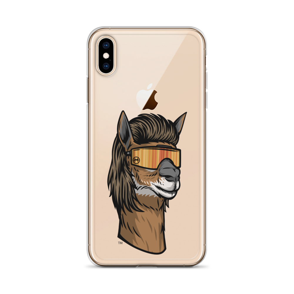 Llama Mullet iPhone Case - Clear