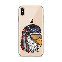 Eagle Mullet USA iPhone Case - Clear