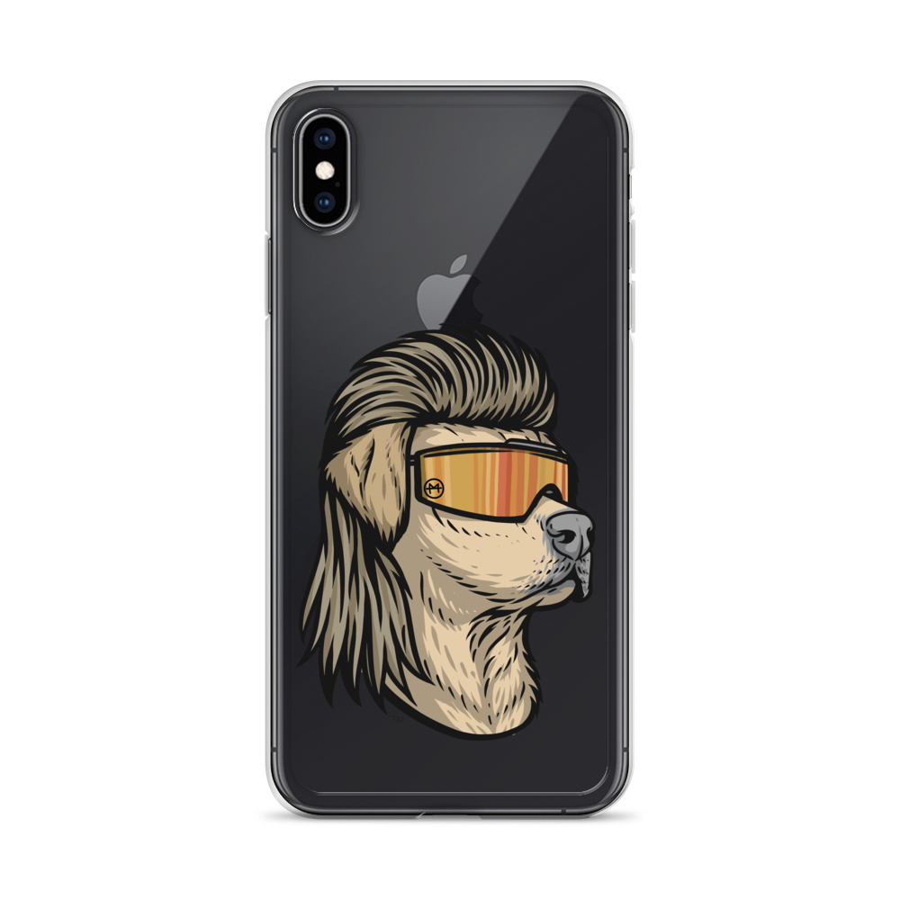Yellow Lab Mullet iPhone Case - Clear
